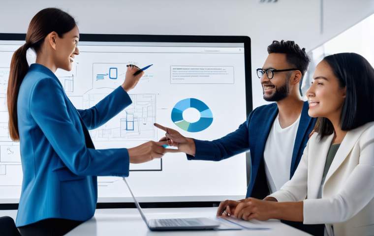 전이 학습 촉진 기법을 위한 팀워크와 협업 - **Prompt:** "A highly focused female data scientist, in her late 20s, with a thoughtful expression, ...