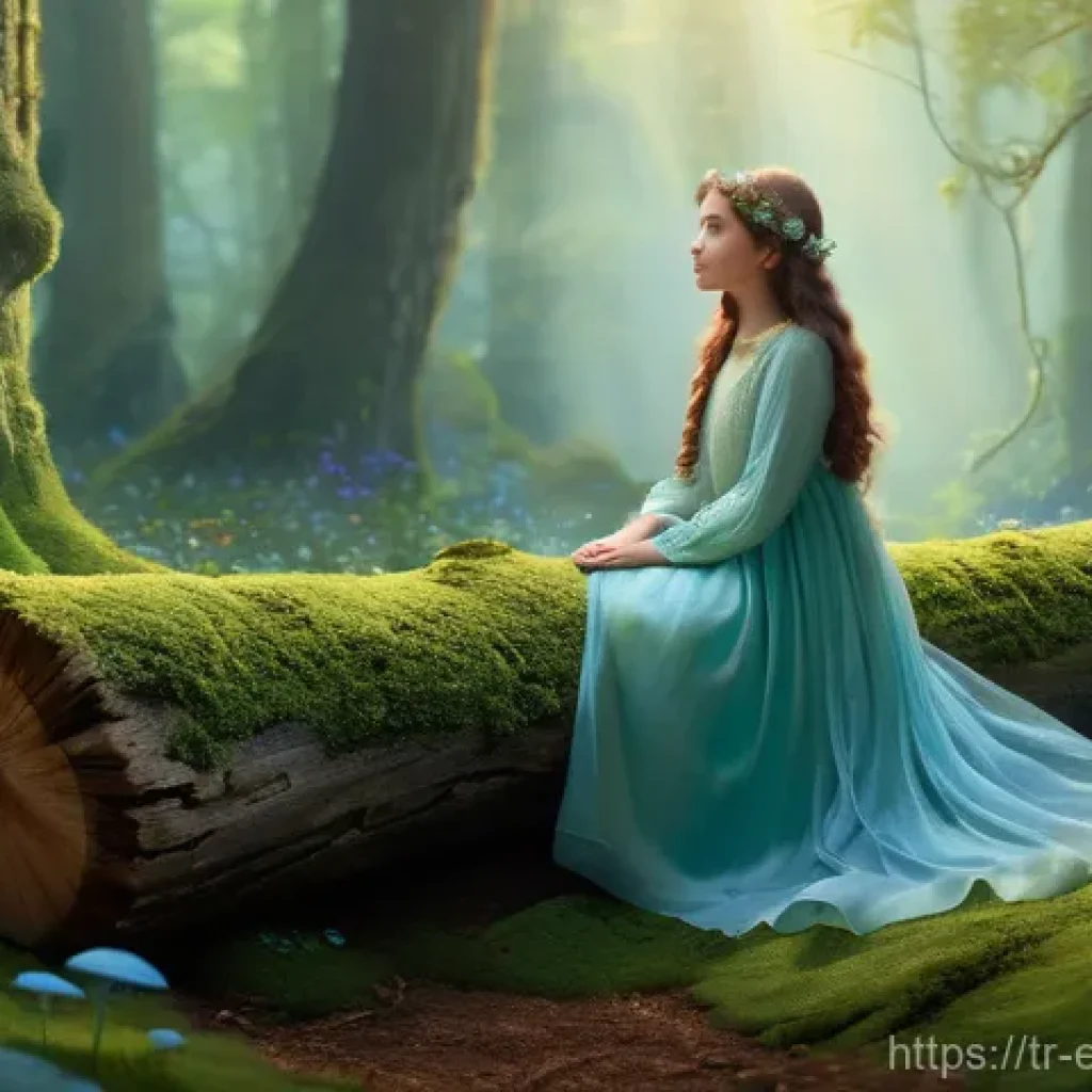 전이 학습과 딥러닝의 연관성 - **Enchanted Forest Reverie**
    A serene young woman, in her early twenties, stands amidst a mystic...