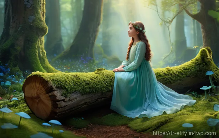 전이 학습과 딥러닝의 연관성 - **Enchanted Forest Reverie**
    A serene young woman, in her early twenties, stands amidst a mystic...