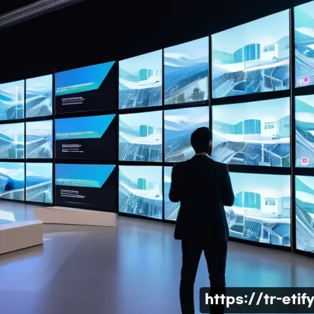 전이 학습 촉진을 위한 모델 앙상블 기법 - A futuristic Turkish tech conference scene showcasing diverse AI researchers collaborating around la...